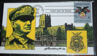 WEST PT MILITARY ACADEMY FD CVR "General Mac Arthur Cachet," Cancel (03-16-2002) - Image 1 of 3