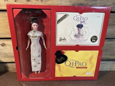 RARO Barbie Hong Kong 1998 Edición Aniversario Qi-Pao Dorado con Certificado de Autenticidad/Moneda de Oro Foto 1 de 4