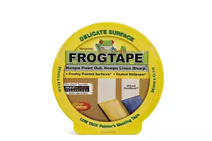Frog Tape Yellow Delicate Surface Painters Masking Tape 24mm x 41.1m. Indoor and - Picture 1 of 9