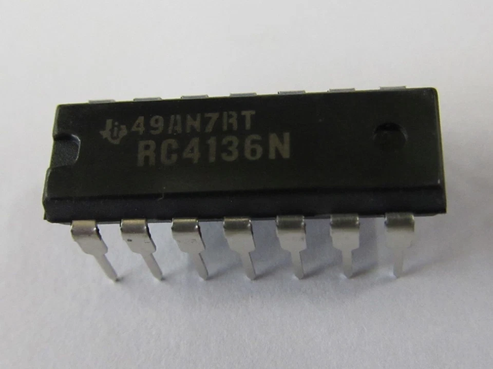 4 pezzi/pz - RC4136N - DIP14 Quad General Purpose OP - Texas Instruments - Immagine 1 di 1