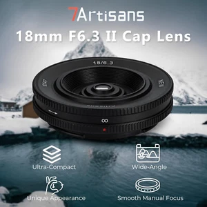 7Artisans 18mm F6.3 II APS-C Wide Angle Lens fr Fuji X Sony E Nikon Z M4/3 Mount - Picture 1 of 7