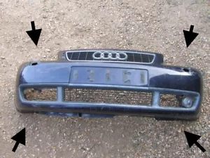 PARAURTI ANTERIORE AUDI S3 2003 8L FENDINEBBIA SUPERIORE GRIGLIA INFERIORE PRODUTTORE DI APPARECCHIATURE ORIGINALI 87K MIGLIA - Foto 1 di 24