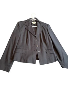 Talbots Womens Stretch Black Blazer Jacket Size 8 - Picture 1 of 8