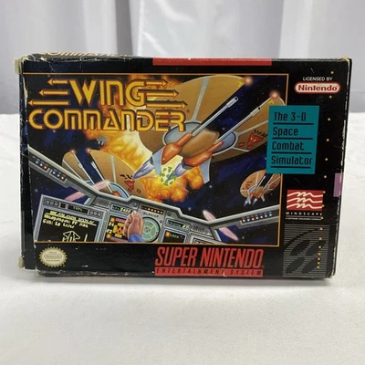 Wing Commander (SNES, 1992) Complete in Box w/ Manual & Inserts - Image 1 of 4