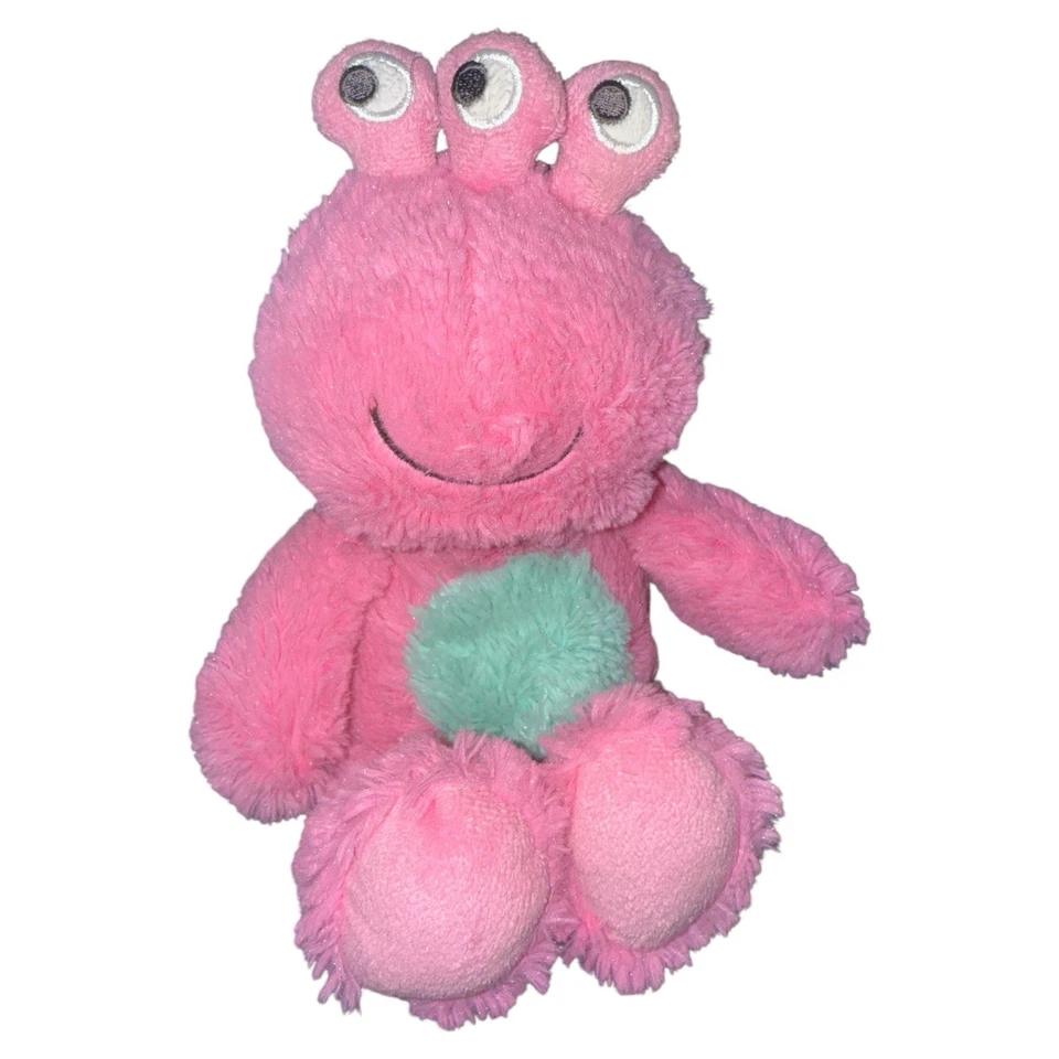 Peluche Carters 67217 Rosa 3 Ojos Alien Monster Baby Lovey 11" 2016 Foto 1 de 4