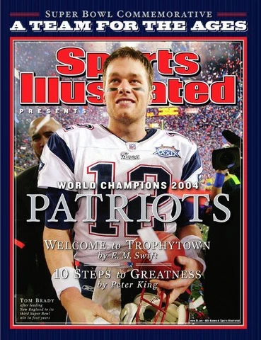 2004 Patriots POSTER Super Bowl 39 Champions Sports Illustrated Tom Brady 3rd Cover