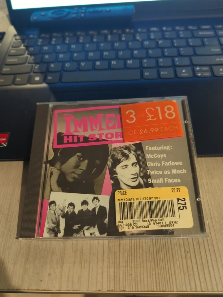 CD 2873 - Small Faces, McCoys, Rod Stewart, Chris Farlow- Immediate Hits Story- Foto 1 de 2