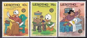 DISNEY Lesotho Yvert 660/62 Navidad 1985 Donald - Imagen 1 de 1