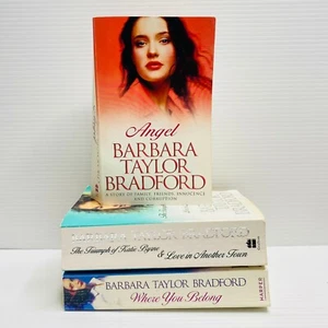 Barbara Taylor Bradford x3 books 4 Stories, Angel, Where You Belong Small Pb Lot - Picture 1 of 7