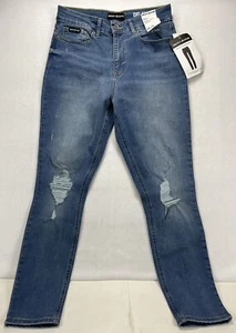NWT DKNY Delancey High Rise Distressed Skinny Stretch Ankle Jeans 29 / 8 - Picture 1 of 6
