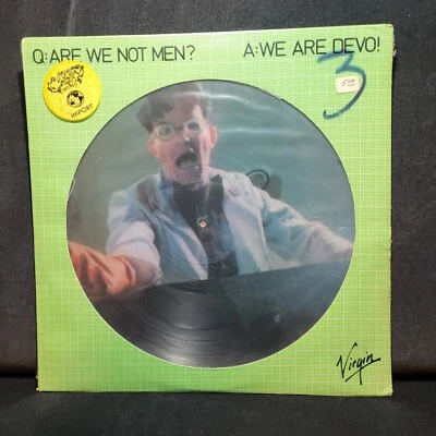 Q: Are We Not Men? A: We Are DEVO!, SEALED Picture Disc,  VP2106, UK 1979 Virgin - Image 1 of 4