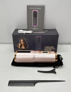 NUEVO Rizador de Cabello Inalámbrico AUTOMÁTICO Varita Giratoria Portátil~6 Temperaturas Instantáneo - Imagen 1 de 7