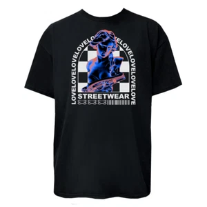 Love Streetwear Statue T-Shirt – Unisex 100% Cotton Y2K Vaporwave Aesthetic T-17 - Picture 1 of 7