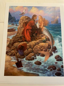 Scott Gustafson The Pirate & The Mermaid Lithographie signiert - Bild 1 von 5