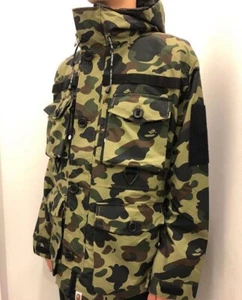 Bape 1st Camo Military Utility Light Weight Hiking Jacket By A Bathing Ape - Picture 1 of 7