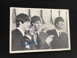 PAUL MCCARTNEY LENNON 2ND SERIES  #64 BLACK & WHITE 1964 TOPPS BEATLES CARD