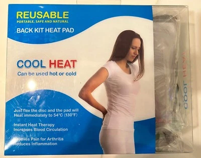 Cool Heat Reusable Back Kit Heat Pad Pain Relief Aid Adjustable Belt w/Pouch New - Image 1 of 4