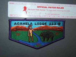 Boy Scout OA 223 Acahela first solid flap 7736N - Picture 1 of 1