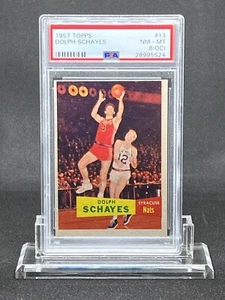 1957 Topps Dolph Schayes #13 RC Rookie PSA 8 (OC) NM MT - Bild 1 von 2