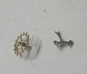 SOUTHBEND 16 SIZE POCKETWATCH ESCAPE WHEEL AND FORK #47194-57244  ----- WW-10 - Picture 1 of 3