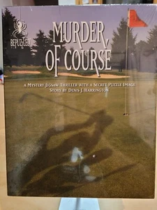 Murder of Course by BEPUZZLED, 1000pc Mystery Puzzle, New Sealed, Ships Free - Picture 1 of 8