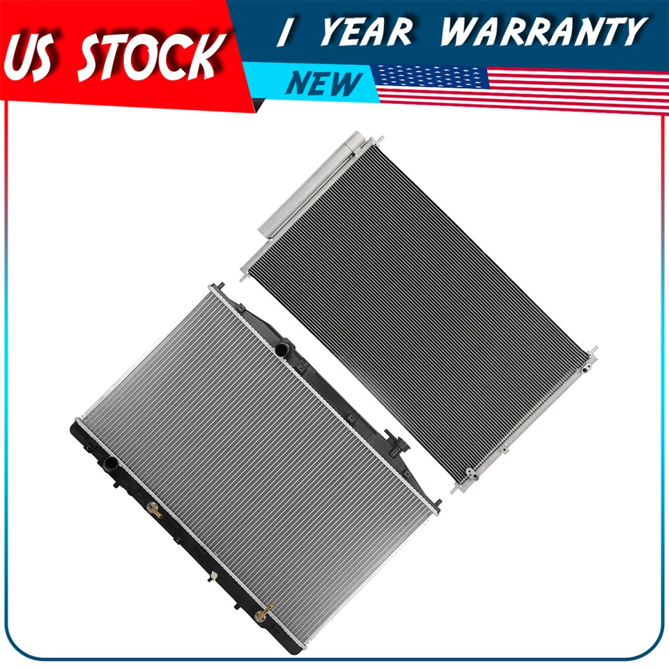 Kit de radiador y condensador de aire acondicionado para Honda Odyssey 2011 2012 2013 2014 2015-2017 Foto 1 de 4