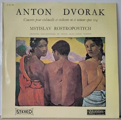 MUSIDISC RC 863 FRANCE DVORAK CONCERTO POUR VIOLONCELLE ET ORCH ROSTROPOVITCH LP - Image 1 of 3