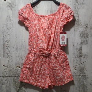 GAP Girl's Soft Chambray Short Puff Sleeve One Piece Romper NWT - Picture 1 of 3