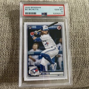 Bo Bichette 2020 Bowman Chrome Rookie Card PSA 10 GEM MINT #50 Toronto Blue Jays