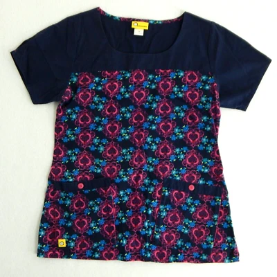 Wonderwink Scrubs Womans Medium Heart / Floral Print - Image 1 of 4