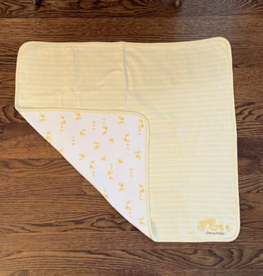 Manta bebé Child of Mine de Carter's Duck rayas amarillas I Love My Family Heart Foto 1 de 4