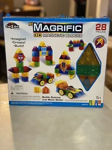 28 PIECE CRA-Z-ART MAGRIFIC 3D MAGNETIC TILES SET LEARNING EDUCATIONAL STEM TOY - Picture 1 of 1