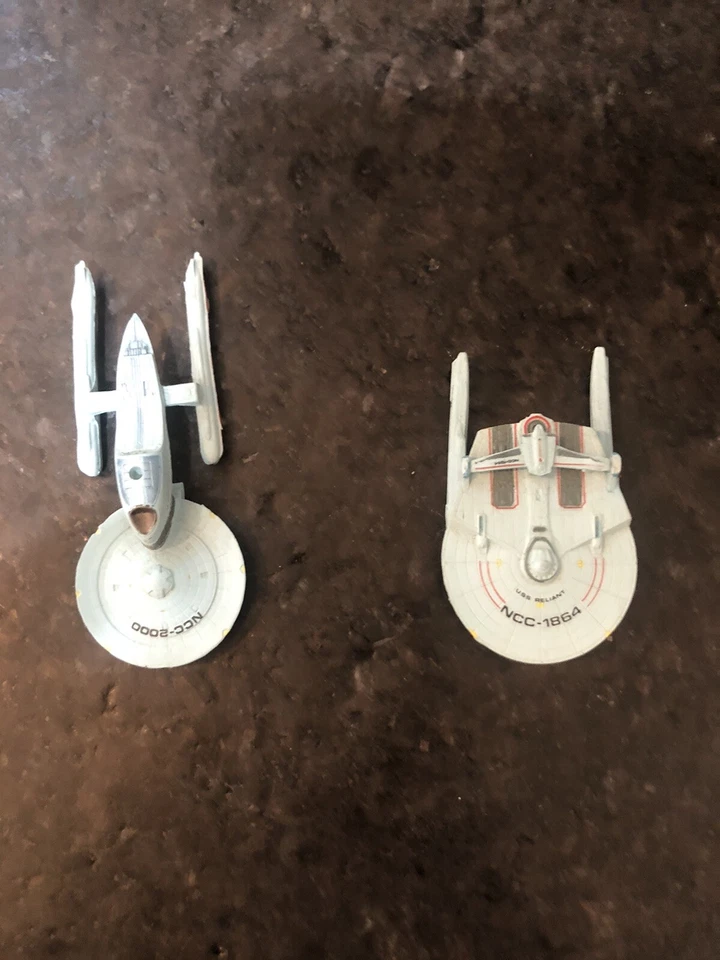 2 Micro Machines  Blue/silver STAR TREK - Image 1 of 4