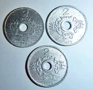 3 x Rare Coin - 2 xu - 1975 - Reunification Coin - Vietnam War - C.198 - Picture 1 of 4