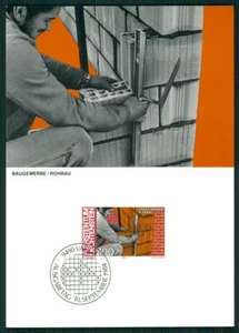 LIECHTENSTEIN MK PROFESIONES PUBLICIDAD DE LA CONSTRUCCIÓN ALBAÑIL TARJETA MÁXIMA MAXI CARD MC CM m2980 - Imagen 1 de 2