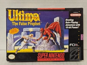 Ultima: The False Prophet (SNES, 1993) komplett mit Handbuch, Reg. Karte & Poster - Bild 1 von 12