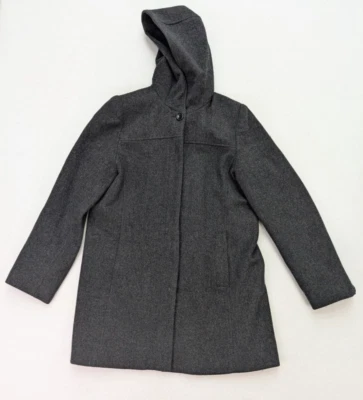 Herman Kay Women's Coat Size S Gray 100% Wool Hooded Jacket - Image 1 of 4