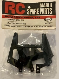 Original Rc Car Damper Stay Set 326 Ninja 4WD Black NIB Shock Towers New Fr & Rr - Picture 1 of 2