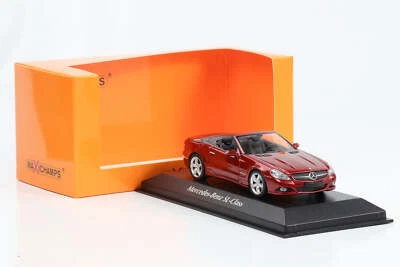 1:43 Minichamps Mercedes-Benz SL-Klasse R230 2008 Rosso Metallizzato Maxichamps - Immagine 1 di 4