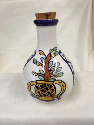 "Florero/botella pequeña BIA International Cordon Bleu de 5"" de alto, 3 1/2"" con MUY BUENO" Foto 1 de 4