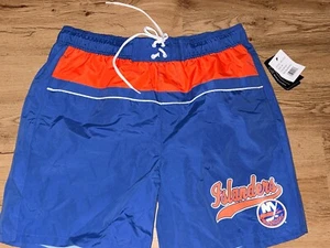 NHL MENS G-III BY CARL BANKS NEW YORK ISLANDERS SWIM TRUNKS LINED SIZE XL NWT - Picture 1 of 6