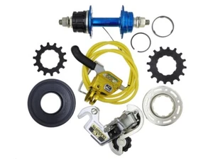 Vintage NOS 80s Shimano DX Series BMX Groupset 2-Speed SL-MX10 RD-MX10 FH-MX12 - Picture 1 of 15