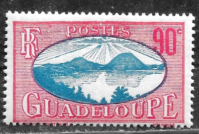 HICK GIRL-MINT FRENCH GUADELOUPE STAMP   SC#118  1939  SAINTS ROADSTEAD    L767 - Image 1 of 2