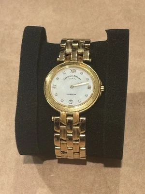 Christian Bernard Paris 18k Gold Electroplated Diamond Women's Watch - Image 1 of 4