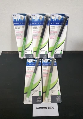 Maybelline Define A-Line Mechanical Eyeliner Pencil 806 Slate Gray SEALED  x5 - Image 1 of 4