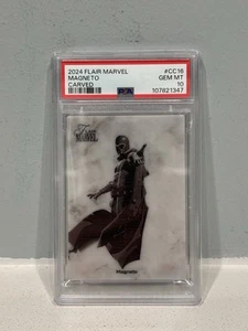 UD 2024 Flair Marvel Magneto Tallado CC16 PSA 10 - GEMA COMO NUEVO - Imagen 1 de 2