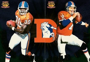 (2) 1996 Pacific Dynagon Dynamic Duos John Elway/Terrell Davis (Broncos)! - Picture 1 of 3