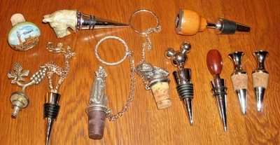 Surtido de tapones decorativos para botellas de vino lote de 11 tapones Foto 1 de 4