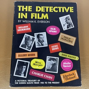 The Detective in Film Everson Citadel Press 1972 FE HC DJ Vintage Movie Photos - Imagen 1 de 22
