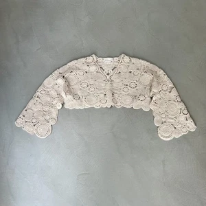 Anthropologie Crochet Shrug Jumper. Cream. One size. - Picture 1 of 6